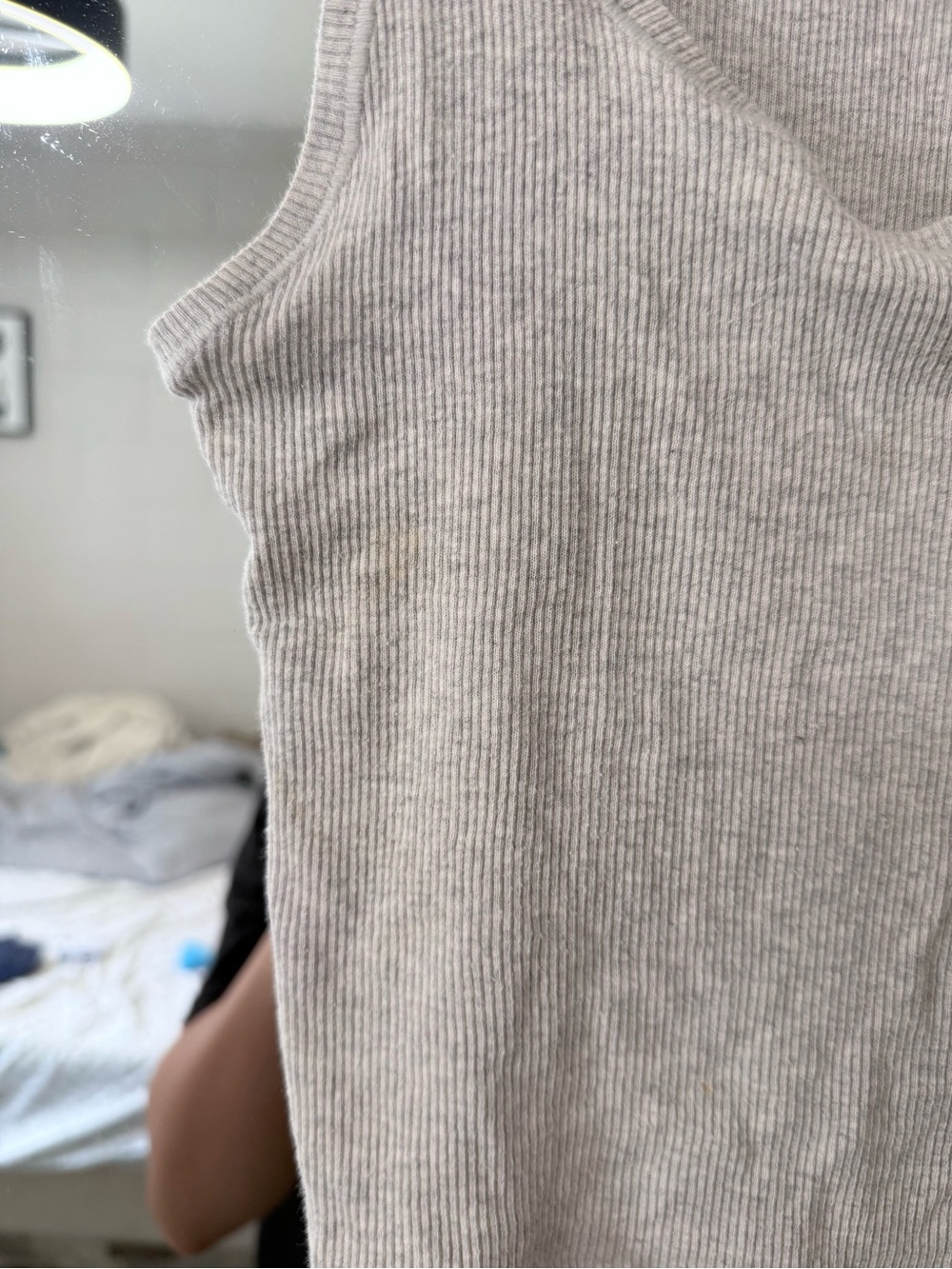 SKIMS Ribbed Tank Top - Light Gray - Picture 5 of 5